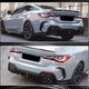 Дифузор заднього бампера V3 (для G22/G23 M-Sport, Карбон) для BMW 4 серія G22/23/26 2020- рр - зображення 3