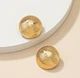 Жіночі сережки "Півсфери" 3 см jewelry Золотисті - зображення 3