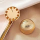 Жіночі сережки "Півсфери" 3 см jewelry Золотисті - зображення 7