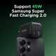 Зарядний пристрій UGREEN X528 45W 5-Ports GaN Fast Charger - зображення 3