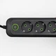 Сетевой фильтр удлинитель 3 метра на 5 розеток 3 USB 1 Type-C и кнопкой отключения переноска с заземлением и защитой от перегрузки для дома офиса бытовой техники зарядки телефона гаджетов Черный - изображение 5