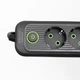 Сетевой фильтр удлинитель 3 метра на 3 розетки 3 USB 1 Type-C и кнопкой отключения переноска с заземлением и защитой от перегрузки для дома офиса бытовой техники зарядки телефона гаджетов Черный - изображение 5