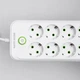 Мережевий фільтр подовжувач 5 метрів на 8 розеток 4 USB 2 Type-C та кнопкою відключення переноска із заземленням та захистом від перевантаження для дому офісу побутової техніки зарядки телефону гаджетів Білий - зображення 3