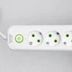 Сетевой фильтр удлинитель 5 метров на 5 розеток 3 USB 1 Type-C и кнопкой отключения переноска с заземлением и защитой от перегрузки для дома офиса бытовой техники зарядки телефона гаджетов Белый - изображение 4