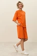 Костюм бавовняний (футболка та шорти на резинці) Розмір XL-XXL (50-52) Помаранчевий - изображение 2