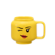 Kubek ceramiczny LEGO Iconic Winking Girl  255 ml Żółty (5711938247720) - obraz 1