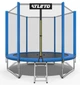 Батут детский Atleto синий с защитной сеткой и лестницей 183 см (76-167-42400454) - изображение 1