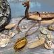 Кулон в стиле винтаж натуральный камень тигровый глаз - изображение 2