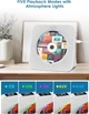 CD-плеєр з Bluetooth 5.0 та колонками, FM-радіо, USB/карта, AUX 3.5 мм, будильник, вихід на навушники, пульт, дисплей - зображення 7