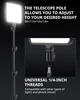 UBeesize 2 Pack LED Video Light Kit, 13" Studio Lights студійне світло з триногами 65", тримачі для телефону - изображение 3