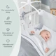 Музыкальный мобиль Baby's Only для кроватки, универсальный для мальчиков и девочек, серебряно-серый/белый - изображение 4
