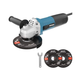 Угловая шлифмашина WESCO WS4751.2 – 720 Вт, 115 мм, с тремя дисками - изображение 2