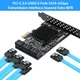 YBBOTT 8-Port SATA 3.0 контролер PCIe 6Gbps з кабелями та низьким профілем для Windows/Ubuntu - изображение 6