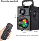 Bluetooth колонка S39 з сабвуфером, 11Вт, RGB підсвітка, FM, пульт, Black - изображение 2