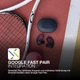 JLab Go Air Sport+ бездротові навушники, до 35 год, IP55, USB‑C кейс, спорт, біг, графітові. - изображение 6