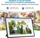 Цифрова фоторамка WiFi 2K 10.1″ з IPS тачскріном, 32 ГБ, Frameo, відео зі звуком - изображение 6