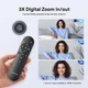 DEPSTECH 4K веб-камера з мікрофоном, зумом 3X, сенсором Sony, автофокусом та шумопоглинанням. - зображення 6