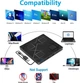 Зовнішній привід BEVA CD/DVD з USB 3.0 і Type-C, SD/TF слотами та 2 USB, для Windows, Mac, Linux - изображение 3