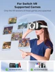 DEVASO VR-окуляри для Nintendo Switch і Switch OLED, з регульованими лінзами та м’яким ремінцем - изображение 3