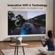 Mini projector 4k 1080p, портативний, bluetooth 5.4, wifi6, для смартфона, ноутбука, ПК, TV - зображення 7