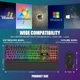 RedThunder K10 Ігровий комплект клавіатура миша та підставка для зап’ястя RGB 7200 DPI USB - изображение 3