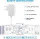 Aukru 6V зарядний кабель для Philips Avent SCD731/733/734/735, блок живлення дитячого монітора - изображение 4