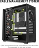 KEDIERS P4 ATX Mid Tower PC Case – Комп’ютерний Корпус із Панорамним Склом і 4 x 120 мм Попередньо Встановленими Вентиляторами (Чо - изображение 6