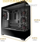 KEDIERS P4 ATX Mid Tower PC Case – Комп’ютерний Корпус із Панорамним Склом і 4 x 120 мм Попередньо Встановленими Вентиляторами (Чо - изображение 7