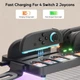 Станція-органайзер для Nintendo Switch 2: зарядка 4 Joy-Con, 16 кейсів, 9 картриджів, RGB, тримач Pro - изображение 6