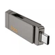 Флеш пам'ять 256GB HOCO UD15 Clever USB3.2 USB-A/C Gray (6942007611596) - зображення 2