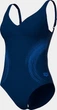 Купальник слитный для женщин Arena SHIMMERING SWIMSUIT U BACK синий Женщины 46 - изображение 6