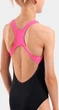 Купальник слитный для девушек Arena DOTS SWIMSUIT SWIM PRO BACK черный, розовый Детский 140 см - изображение 5