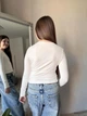 Лонгслив для девочки подростковый детский школьный реглан для детей кофта повседневная с длинным рукавом хлопок IRmAS 1354 рост 158 молочный - изображение 8