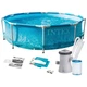Круглый каркасный бассейн Intex 28208 NP, 305×76 см, 4485 л, с насосом-фильтром, синий - изображение 2