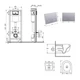 Готовое решение Qtap для ванной комнаты: подвесной унитаз Taurus Ultra Quiet 515×360×350 + комплект инсталляции Nest 4 в 1 (линейная клавиша Satin) - изображение 2