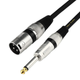 Кабель 6.35mm TS to XLR Male 1м Stone ST-XLR653-1M - изображение 1