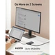 Концентратор USB-C 8-in-1 1xUSB-C PD100W + 1xHDMI + 2xUSB-A + 1xUSB-C 10Gbps + 1xRJ45 + SD black Anker (A83830A2) - зображення 3