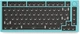 Рамка Glorious GMMK PRO Top Frame Aqua Blue (GLO-ACC-P75-TF-O) - зображення 2