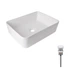Раковина накладная 480х370х135 мм Qtap Tern White + Донный клапан PU02 - изображение 1