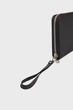 Чоловічий чорний шкіряний гаманець DREW CLUTCH Bikkembergs OS BKMA01098M - изображение 2