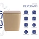 Унитаз подвесной Tern Ultra Quiet 490×365×325 мм, Beige, с сиденьем Slim Duroplast / Soft-close / Quick Release QT17332303ASSB Qtap - изображение 3