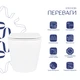 Унитаз подвесной Qtap Scorpio безободковый Ultra Quiet с сиденьем Soft-close QT14332380ASW - изображение 3