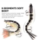 Воблер составной свимбейт ANFS Swimbait Minnow 13.5 см 19 г тонущий HS067C - изображение 6