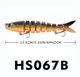 Воблер составний свімбейт ANFS Swimbait Minnow 13.5 см 19 г що тоне 8# - зображення 1