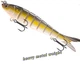 Воблер составний свімбейт ANFS Swimbait Minnow 13.5 см 19 г що тоне 8# - зображення 4