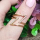 Кольцо Xuping Jewelry размеры:17 медицинское золото позолота 18К 8471 - изображение 6