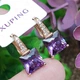 Сережки Xuping довжина 1.9см ширина 9мм медичне золото позолота 18К с1400 - зображення 7
