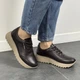 Женские кроссовки ITstyle кожаные Коричневые 39 (506455) - изображение 4