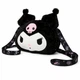 Сумка пухнаста підліткова дитяча через плече мессенджер Kuromi Sanrio 20x17x5 см Чорна - зображення 2