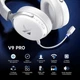 MCHOSE V9 PRO Беспроводные геймерские наушники Icy White - изображение 10